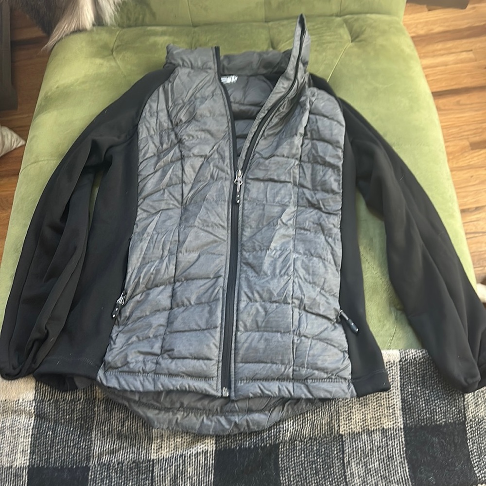 Full zip athletic jacket.